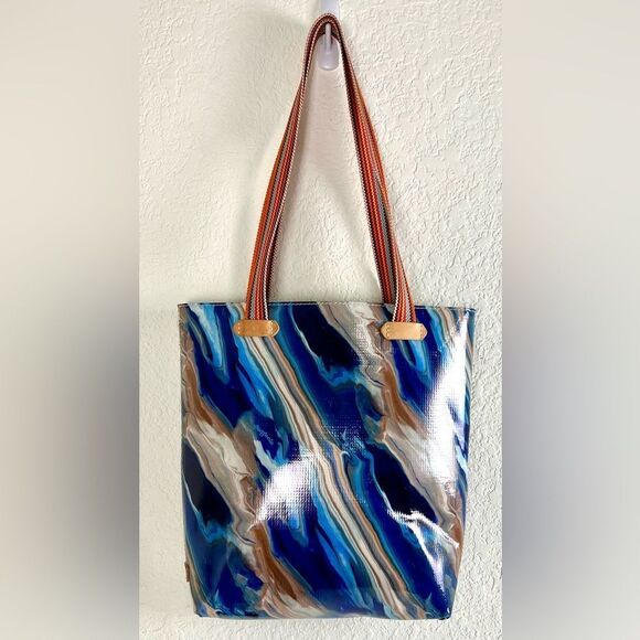 Consuela Everyday Tote Blue Swirl Retired - Picture 1 of 15